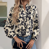 RETRO Printed Elegant Shirt Top For Women - Swefashionstore