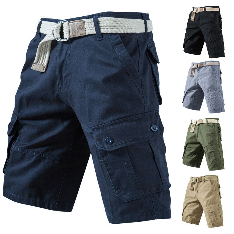 Summer Cargo Shorts With Pockets Fashion Solid Short Pants - Swefashionstore