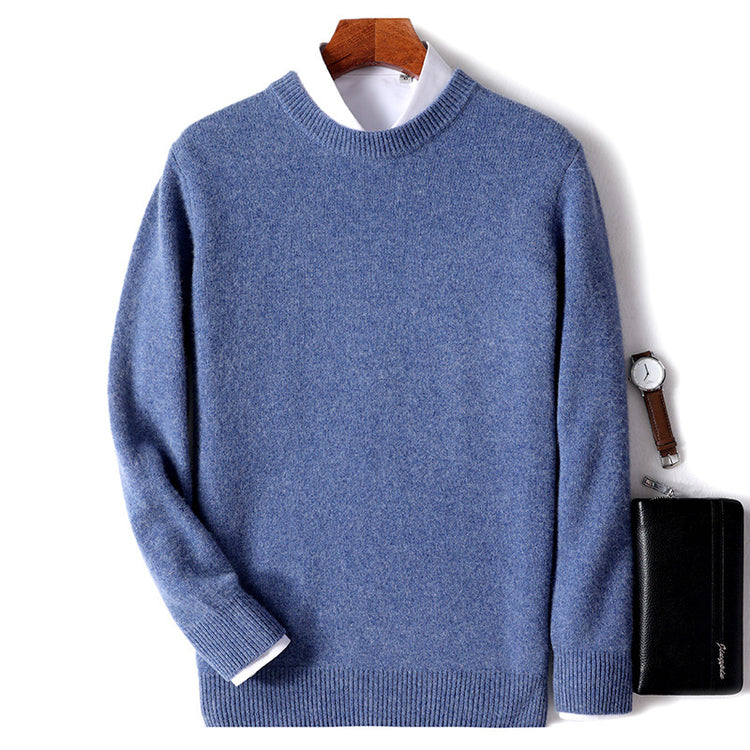 High Quality Loose Round Neck Solid Color Sweater - Swefashionstore