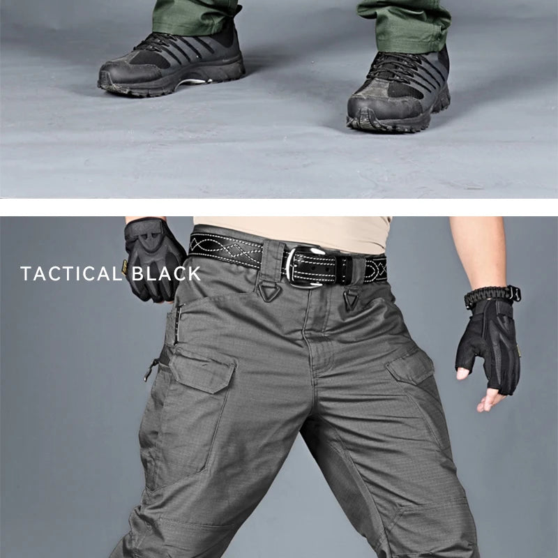 New Mens Tactical Pants Multiple Pocket Elasticity Military Urban Commuter Tacitcal Trousers Men Waterproof Cargo Pant 6XL - Swefashionstore