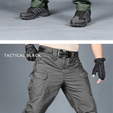 New Mens Tactical Pants Multiple Pocket Elasticity Military Urban Commuter Tacitcal Trousers Men Waterproof Cargo Pant 6XL - Swefashionstore