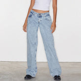 Women Y2K Wide Leg Denim Pants - Swefashionstore