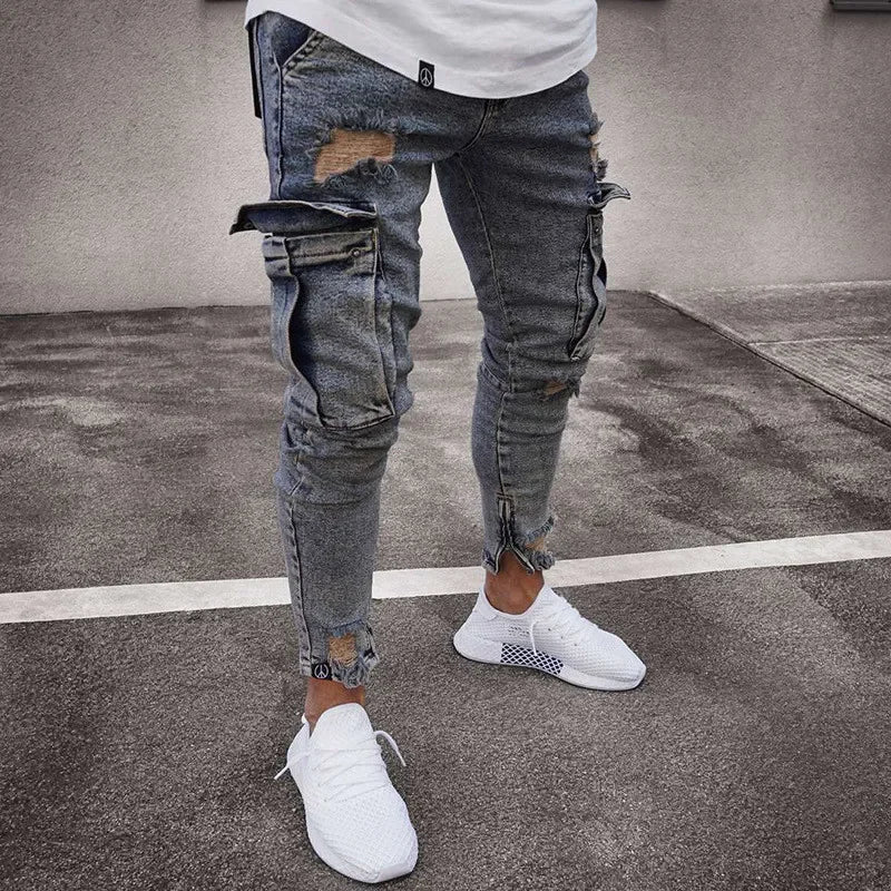 NEUE Heißer Verkauf Stretch herren Mode TRENDY Casual Skateboard JEANS