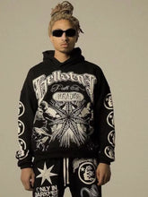 Harajuku Letter Print Loose Sweatshirt Hoodie, Long Sleeve, Pocket, Y2K Hip Hop Punk Style, Unisex Streetwear - Swefashionstore