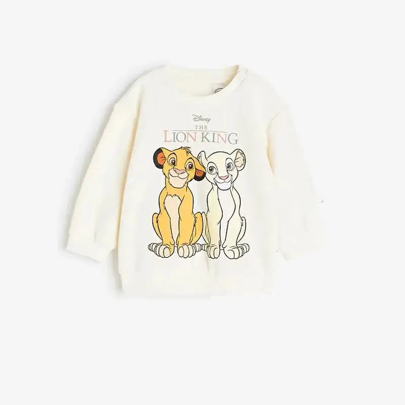 MINISO Long Sleeve Cartoon Two Piece Sets For Kids Full Print Hoodies+Pants