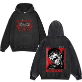 Anime Hoodies Guts Print Manga Sweatshirt Gothic Harajuku - Swefashionstore