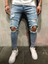 FASHION Skinny Ripped Denim Biker Jeans High Quality - Swefashionstore