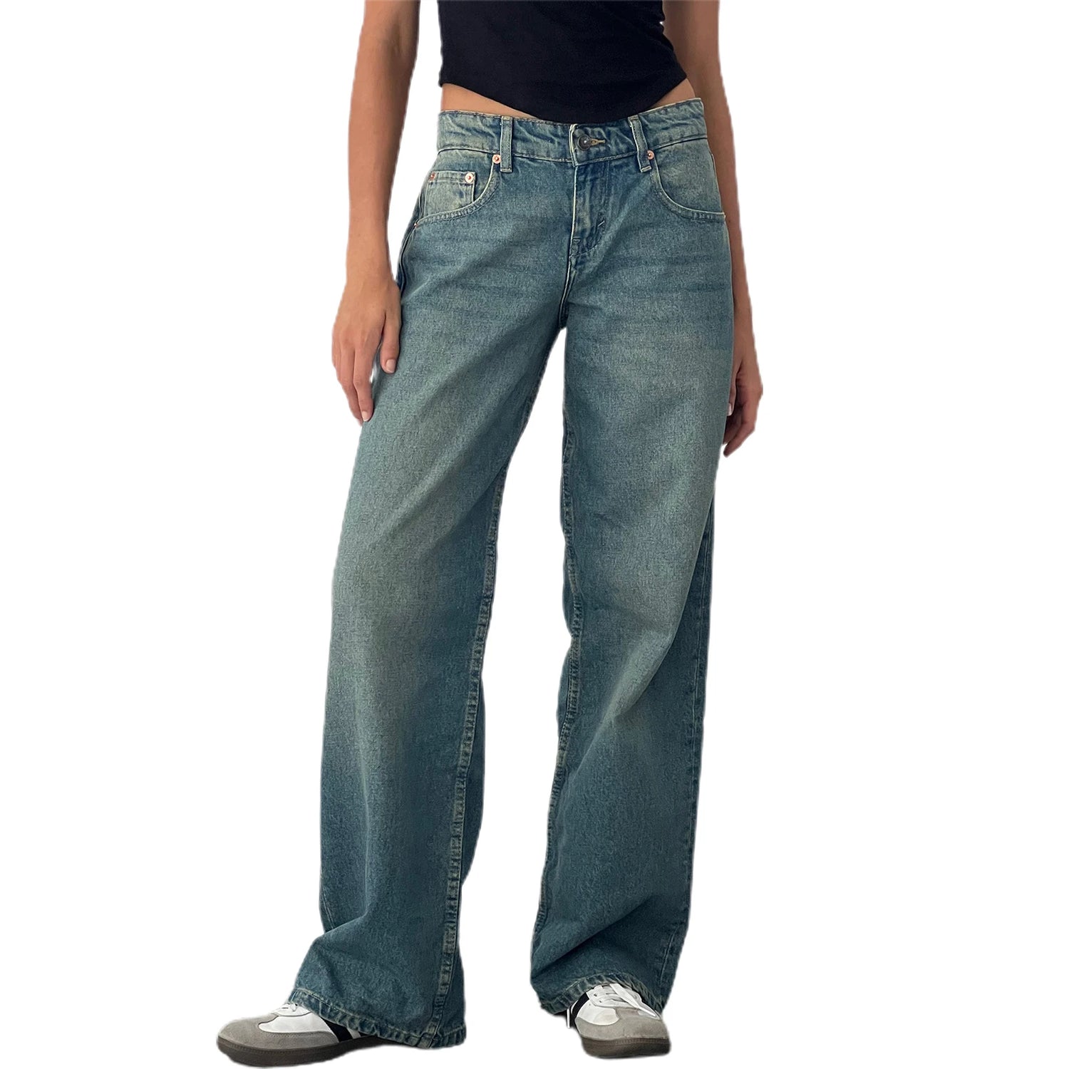 Women Casual Low Rise Jeans - Swefashionstore