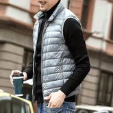 Autumn Winter Men Duck Down Vest 2025 Ultralight Sleeveless Puffer Vest - Swefashionstore
