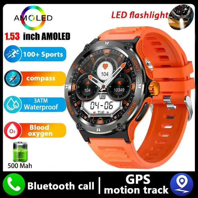 New Rugged Military Smart Watch - Swefashionstore