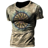 BESTSELLER Summer T-shirt Compass Printed - Swefashionstore