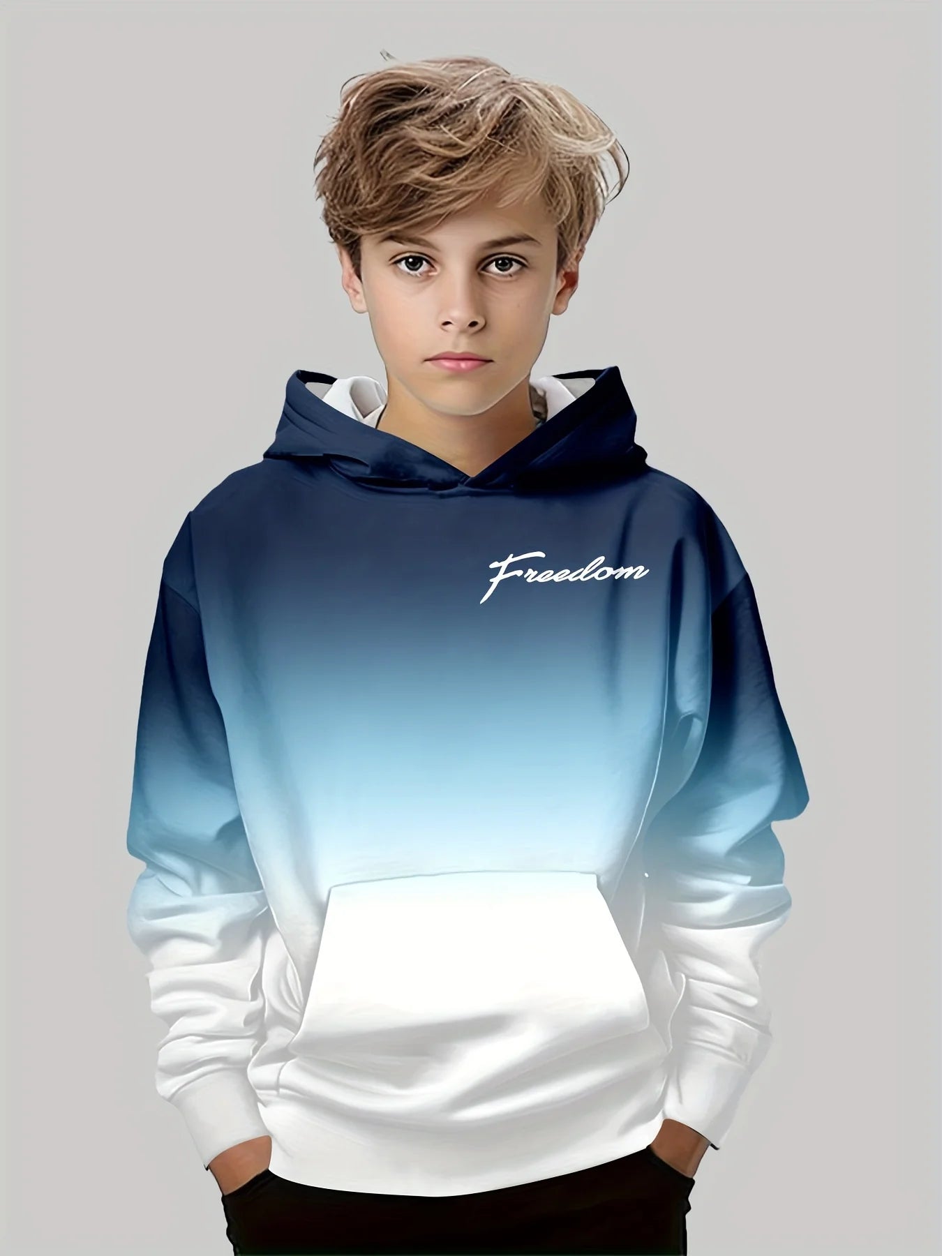 Kids Clothes Boys And Girls Hoodies Long-Sleeve 3D Letter Print
