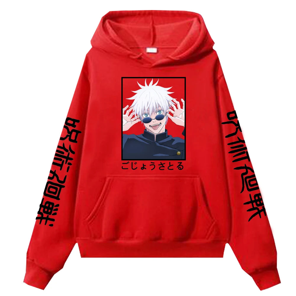 Jujutsu Kaisen Gojo Satoru-bedruckte Männer Frauen Hoodies