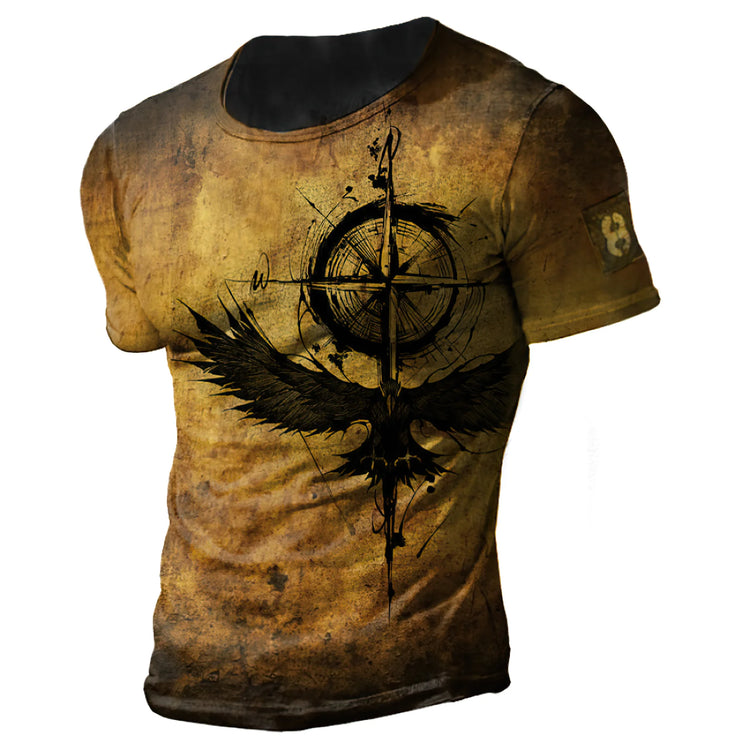BESTSELLER Summer T-shirt Compass Printed - Swefashionstore