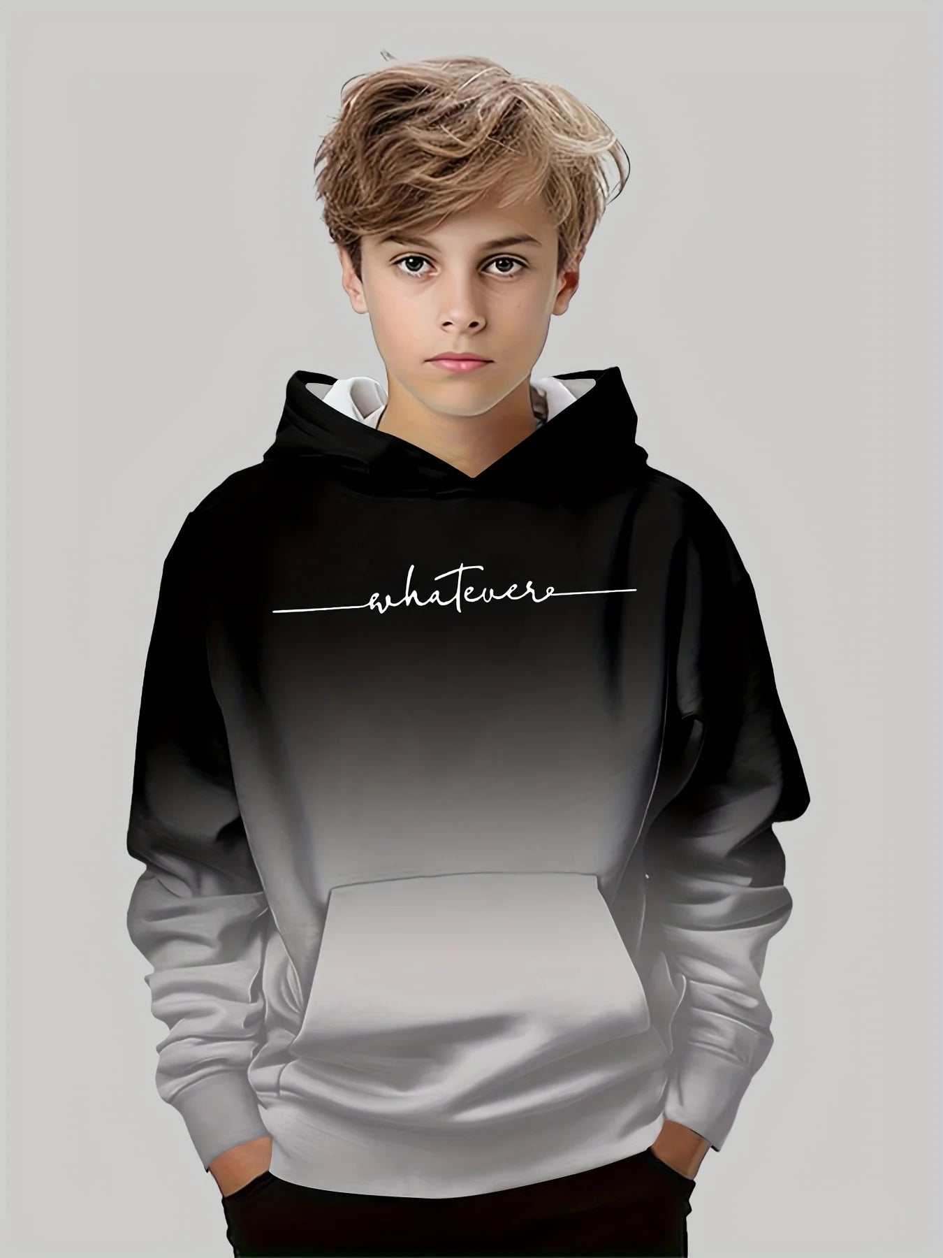 Kids Clothes Boys And Girls Hoodies Long-Sleeve 3D Letter Print