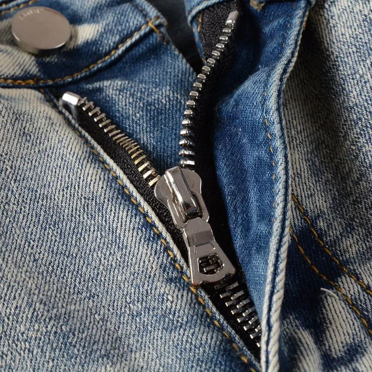 Trendyamiri European STYLE Jeans UNIQUE Design Slim Fit - Swefashionstore