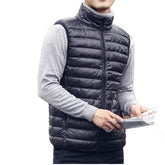 Autumn Winter Men Duck Down Vest 2025 Ultralight Sleeveless Puffer Vest - Swefashionstore