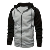 Jiangxi Block Hoodie Stylish & Durable Top Raglan Sleeves - Swefashionstore