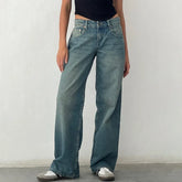 Women Y2K Wide Leg Denim Pants - Swefashionstore