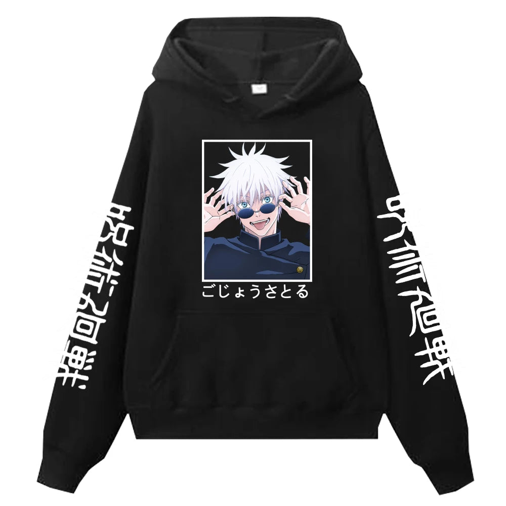 Jujutsu Kaisen Gojo Satoru-bedruckte Männer Frauen Hoodies