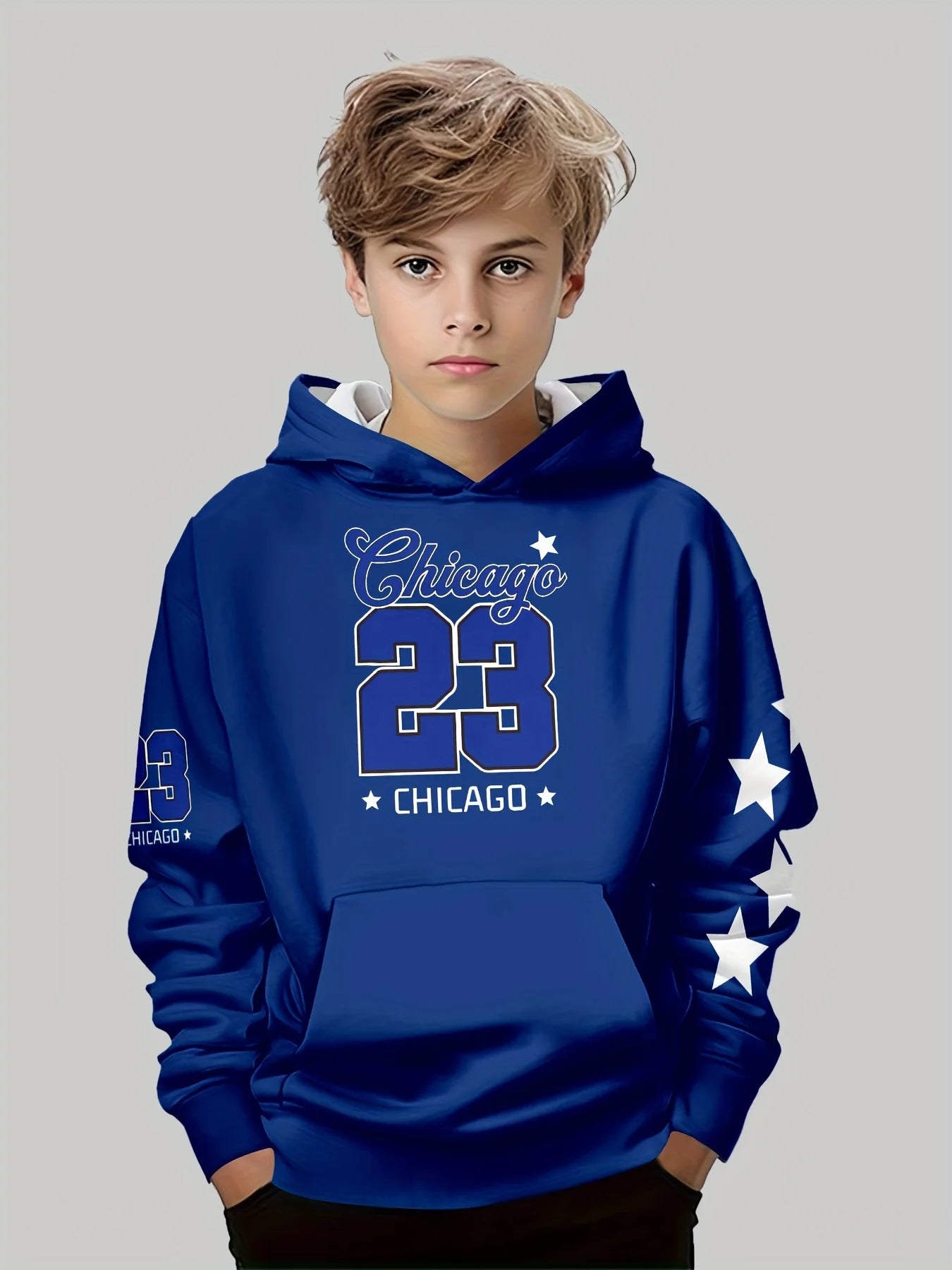 Kids Clothes Boys And Girls Hoodies Long-Sleeve 3D Letter Print