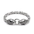 Stainless Steel Double Wolf Head Bracelet - Swefashionstore