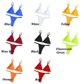 Buckle Sling Backless Two Piece Bikini Set - Swefashionstore