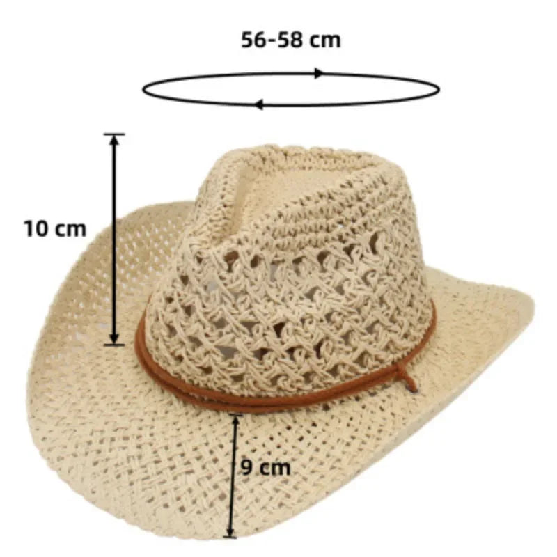 Western Cowboy Sun Hat for Men and Women - Swefashionstore