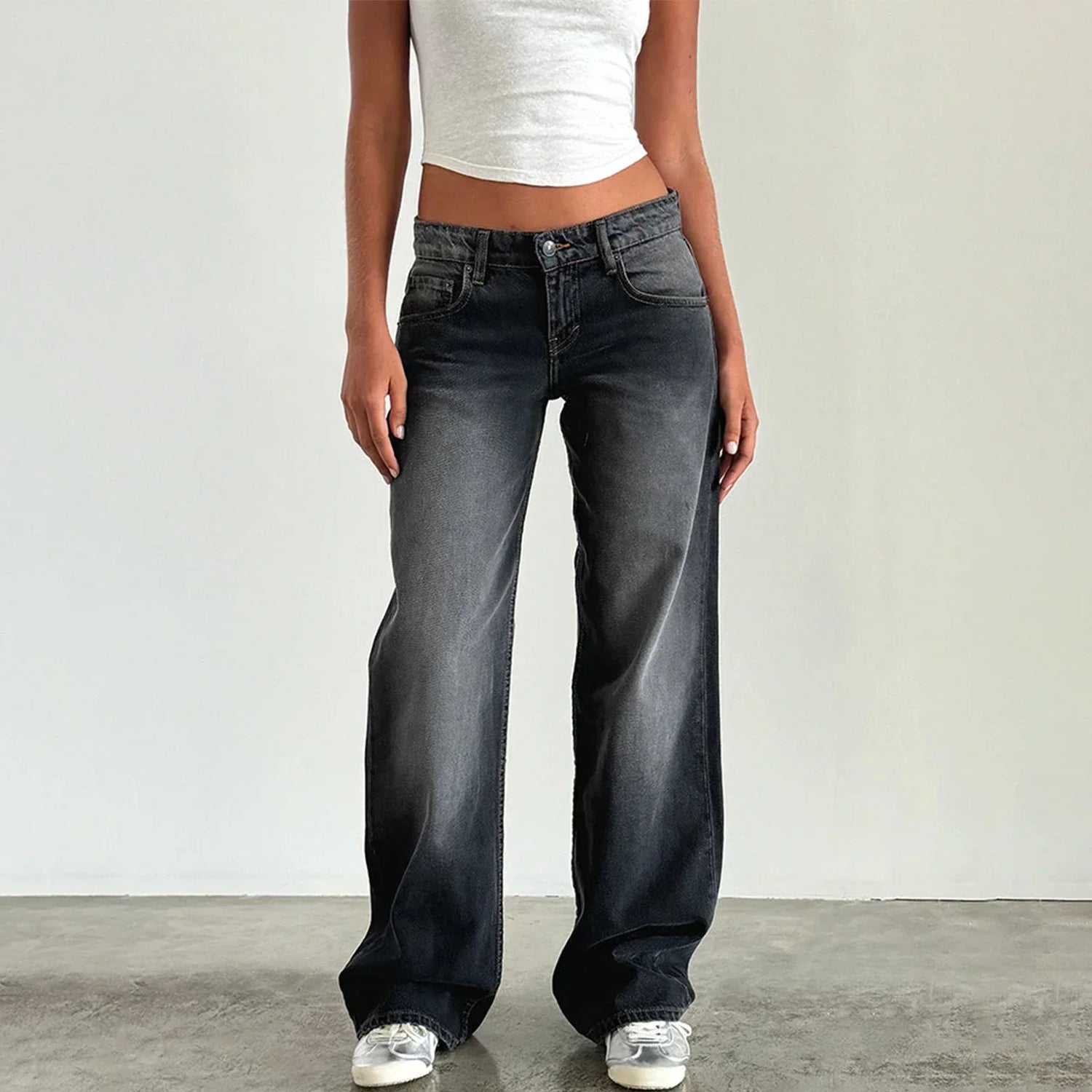 Women Casual Low Rise Jeans - Swefashionstore
