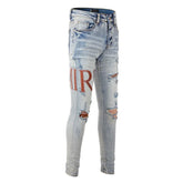 Trendyamiri European STYLE Jeans UNIQUE Design Slim Fit - Swefashionstore
