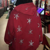 Zzsykd Rhinestone Full-Zip Hoodie Skeleton Goth Sweatshirt - Swefashionstore