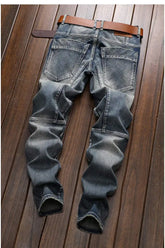 High Quality DENIM Jeans RETRO Straight Biker Design - Swefashionstore