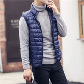 Autumn Winter Men Duck Down Vest 2025 Ultralight Sleeveless Puffer Vest - Swefashionstore