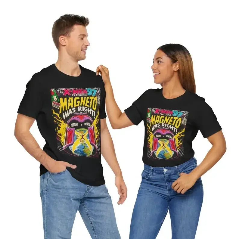Aesthetic Magneto Was Right - Marvels X-Men 97 Vintage Mutant Superheroes Movie Streetwear  Unisex Short Sleeve T-Shirt - Swefashionstore