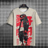 Japanese T-Shirt For Men Mechanical Character Graphic T Shirts Short Sleeve Printing Tees Outdoor Oversized Men&