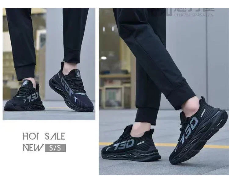 Shoes for Men Casual Slip on Fashion Sneakers Breathable Running Shoes Outdoor Walking Training Tennis Shoes - Swefashionstore