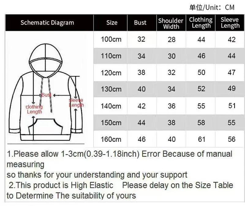 Kids Clothes Boys And Girls Hoodies Long-Sleeve 3D Letter Print