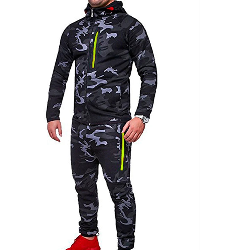 NEW Suits Hoodies and Pants Sets CAMO For Men Fashion - Swefashionstore