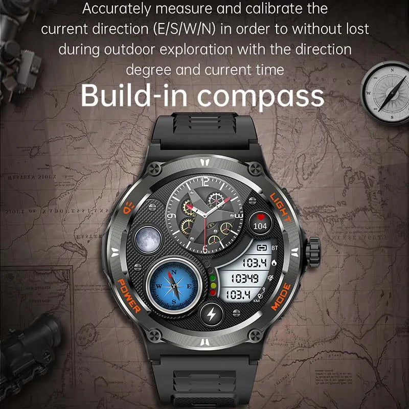 New Rugged Military Smart Watch - Swefashionstore