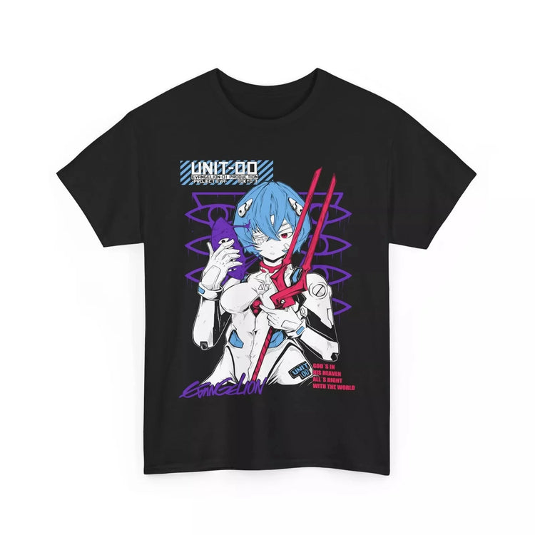New BANDAI Summer Neon Genesis Evangelion nit 01 T-shirt - Swefashionstore