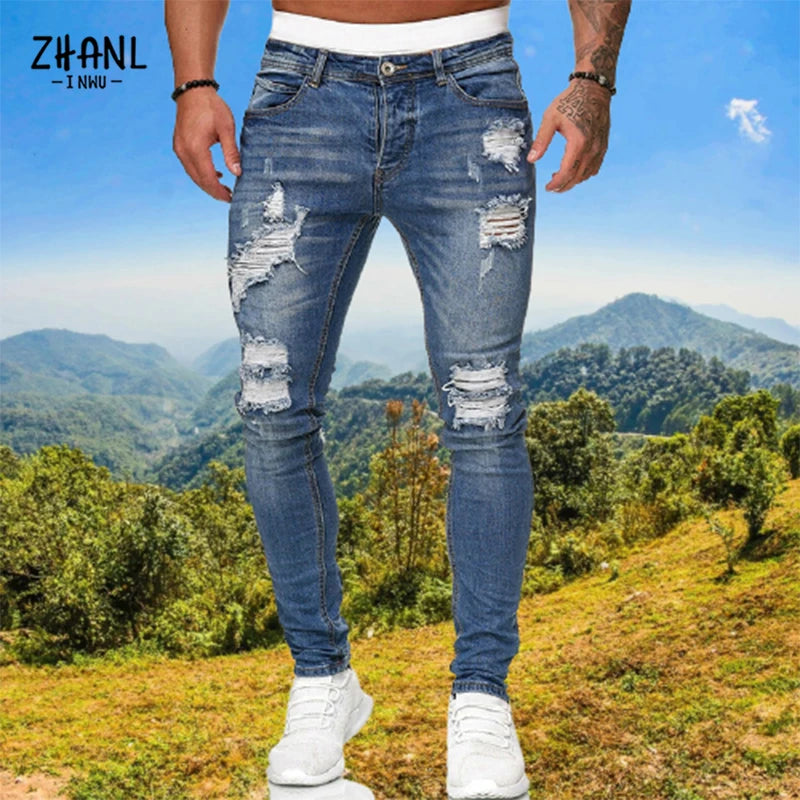 Zerrissene Jeans für Herren STREETWEAR