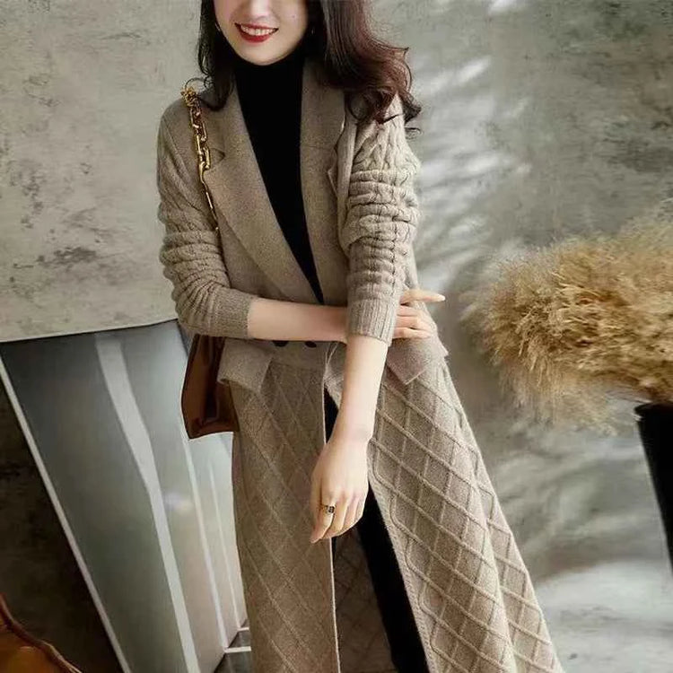 Cashmere Sweater Cardigan for Ladies - Cozy Wool Windbreaker Style - Swefashionstore