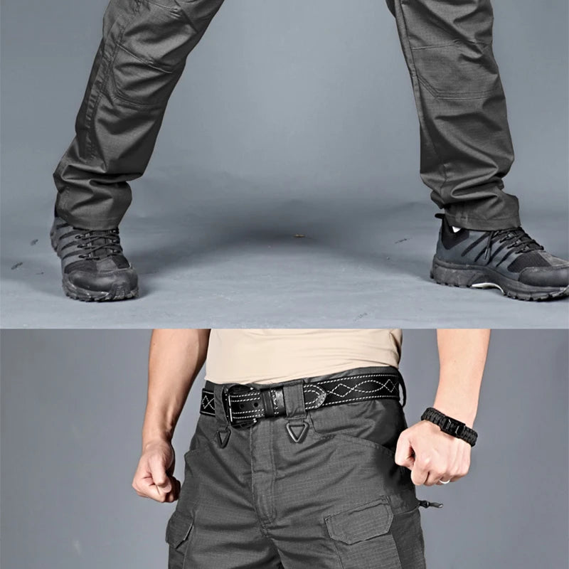 New Mens Tactical Pants Multiple Pocket Elasticity Military Urban Commuter Tacitcal Trousers Men Waterproof Cargo Pant 6XL - Swefashionstore