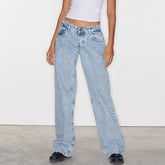 Women Y2K Wide Leg Denim Pants - Swefashionstore