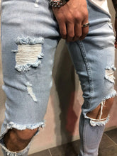 FASHION Skinny Ripped Denim Biker Jeans High Quality - Swefashionstore