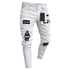 BESTSELLER White Embroidery Skinny RIPPED Jeans - Swefashionstore