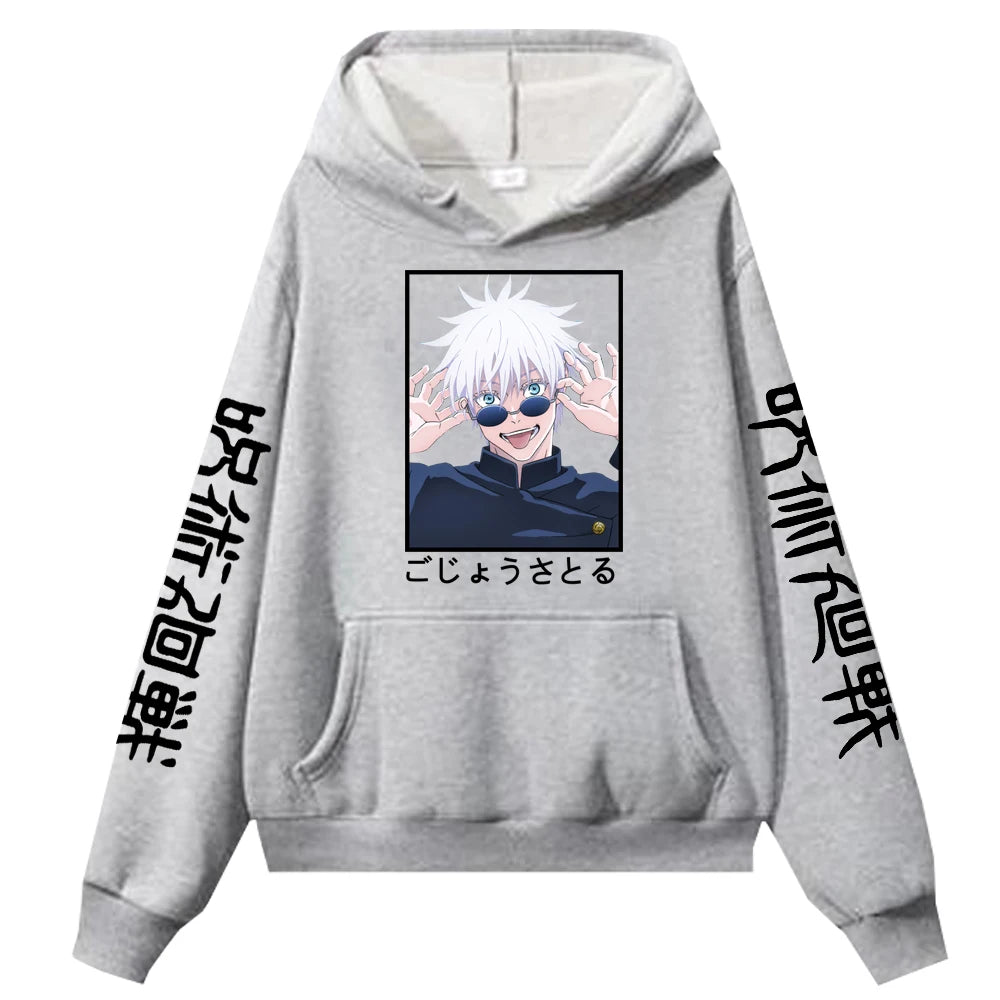 Jujutsu Kaisen Gojo Satoru-bedruckte Männer Frauen Hoodies