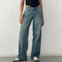Women Y2K Wide Leg Denim Pants - Swefashionstore