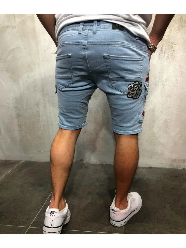 SOMMER Zerrissene Shorts Jeans Männer Hip-Hop DENIM Hosen