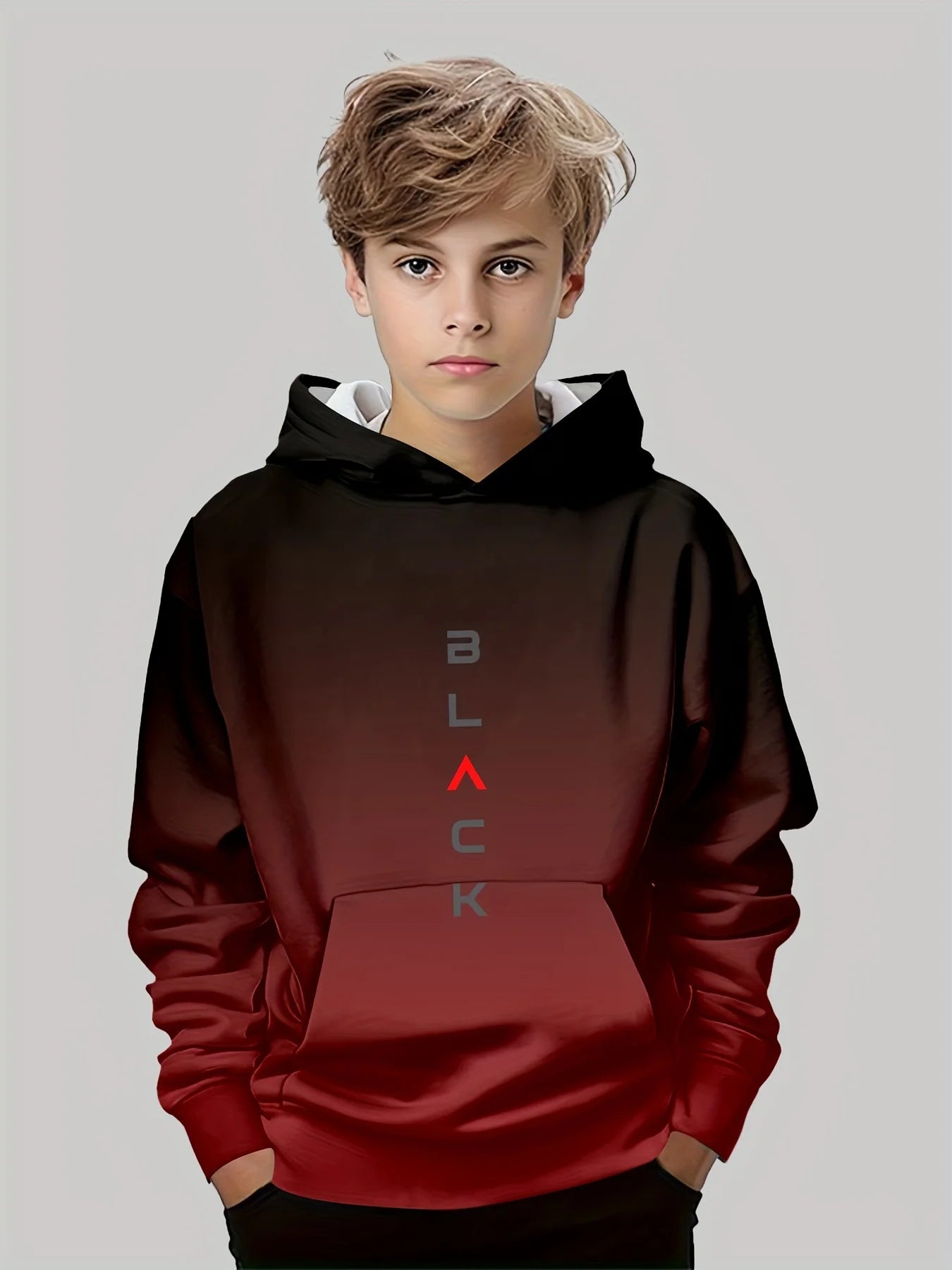 Kids Clothes Boys And Girls Hoodies Long-Sleeve 3D Letter Print